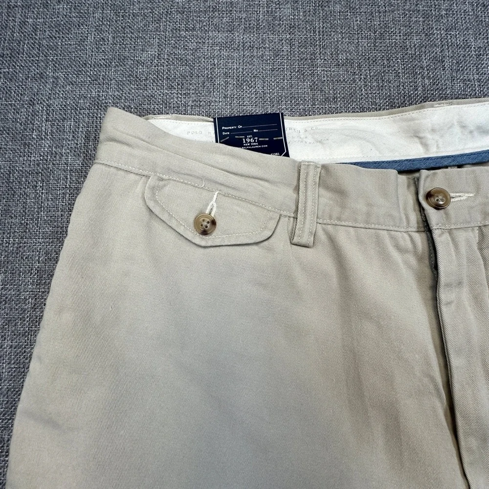 Polo Ralph Lauren Bedford Chino Pants Mens 35x32 (Fits 35x31) Straight‎ Fit NWOT